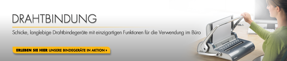Drahtbindung - Schicke, langlebige Drahtbindegeräte mit einzigartigen Funktionen für die Verwendung im Büro