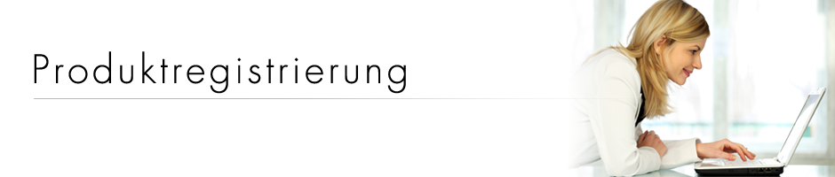 Produktregistrierung