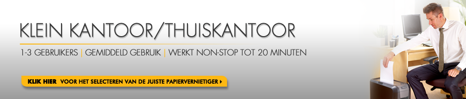 Klein kantoor/thuiskantoor papiervernietiger