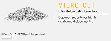 Shred Type - Strip-Cut - Micro-Cut - Cross-Cut - High Security