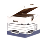 Bankers Box® System flip top kubus - blauw