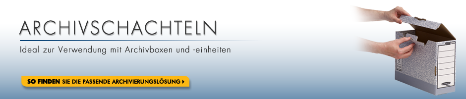 Archivschachteln - Ideal zur Verwendung mit Archivboxen und -einheiten