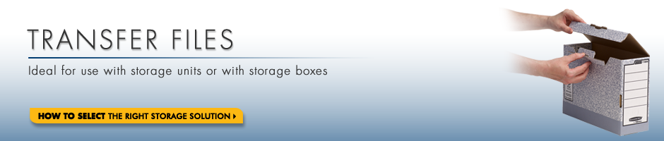 Storage and Organisation - Transfer Files - The ideal product for creating a filing system.
