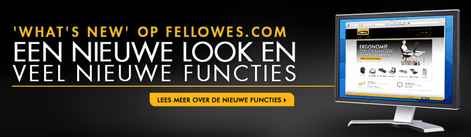 'What's new' op Fellowes.com