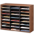 Literature Organizer - 24 Compartment, Letter, Medium Oak__25043_clear.png