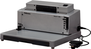 Encuadernadora Fellowes Eléctrica de Espiral Metal E 200R__MetalE200R_00377_LH.png