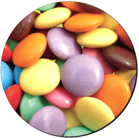 Alfombrilla para Ratón Circular Rígida Smarties__smarties_mousepad_58812_LH.png