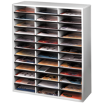 Literature Organizer - 36 Compartment, Letter, Dove Gray__25061_25071_clear.png
