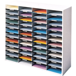 Literature Organizer - 48 Compartment, Letter, Dove Gray__25081.png