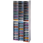 Literature Organizer - 72 Compartment, Letter, Dove Gray__25121.png