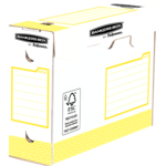 Heavy Duty 100mm A4+ Transfer File  - Yellow 20pk
