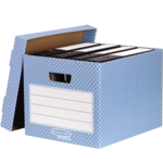 Style Storage Box Blue/White 4pk