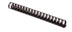 Plastic Combs - Round Back, 3/4", 150 sheets, Black, 25 pk__52367.png