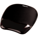 Crystal™ Gel Mouse Pad Wrist Rest Black