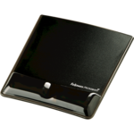 Health-V™ Crystal Mouse Pad Wrist Support Black