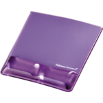 Health-V™ Crystal Mouse Pad Wrist Support Purple