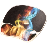 Photo Gel Mouse Pad Wrist Support - Rainbow Smoke