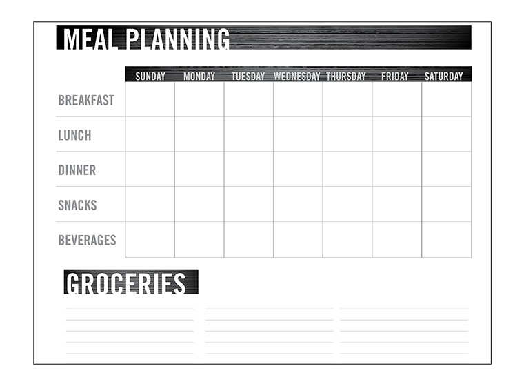 Meal Planning Chart