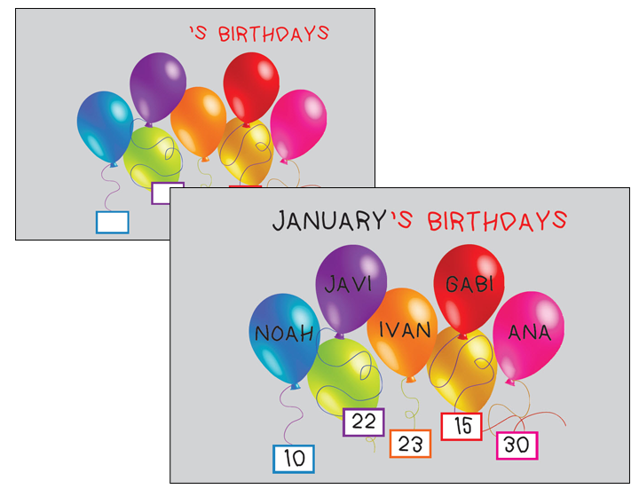 Ideas To Make Birthday Charts For Classroom