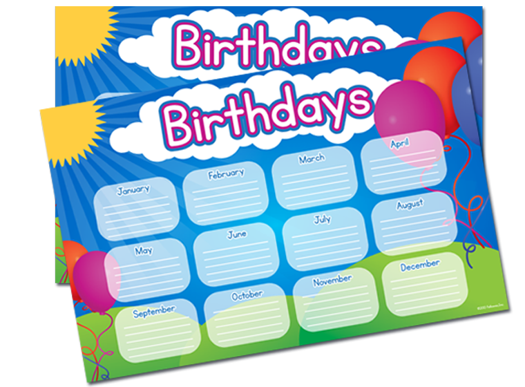 Ideas To Make Birthday Charts For Classroom
