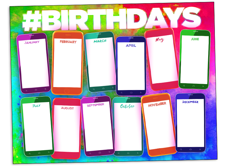 Birthday Chart Images For School