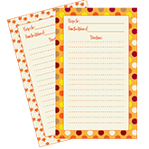 Printable - Thanksgiving Recipe Templates - Fellowes®