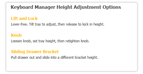 Keyboard Manager Height Adjustments