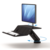 Lotus™ RT Sit-Stand Workstation – Single Black