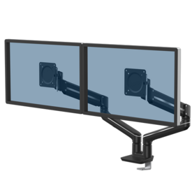 Braço para Dois Monitores Tallo™ Montagem Superior - Cor Preta
