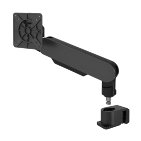 Rising™ Monitor Arm + Rail Adapter, Black Finish - Fellowes®