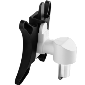 White mounting bracket with detachable VESA plate