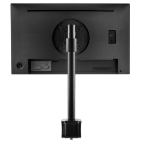 Skylon black single short monitor arm pole mounted with desk clamp