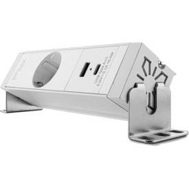 Desk Up® 1.0 - 1x 230V, USB-C/A Blanco