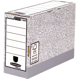System 120mm Foolscap Transfer File - Grey
