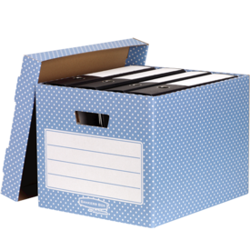 Style Caisse de rangement Bleu/Blanc