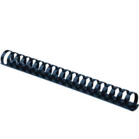 Plastic Combs - Round Back, 3/4", 150 sheets, Navy, 100 pk