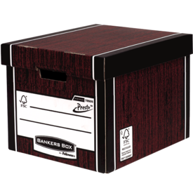 Premium 726 Tall Storage Box - Woodgrain