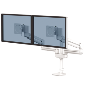 Braço Modular para Dois Monitores 2FMS Tallo™ Cor Branca