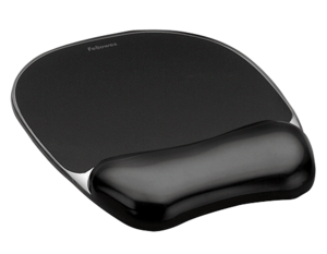 Crystals™ Gel Mousepad Wrist Support Black