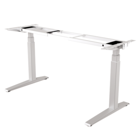Levado™ Height Adjustable Desk (Base Only) - Silver