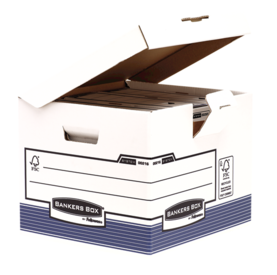 Contenedor Archivos System tapa fija  (Azul/Blanco)