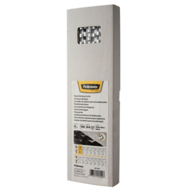 6mm Plastic Binding Combs - White - 100 pack