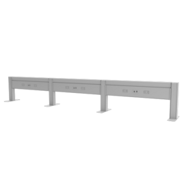 Railway Linear, 6-Pack, Double Run, 36" Rail, Black__Railway_6-Pack_Angled.png