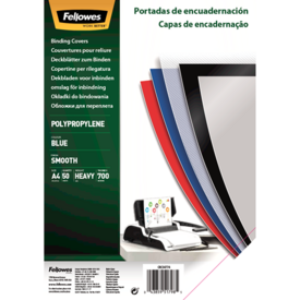 Capas em Polipropileno A4 700 mícrons de Cor azul Pack de 50 unid.