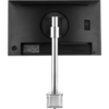 Skylon Single pole mounted monitor arm in silver with desk clamp