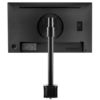 Skylon black single short monitor arm pole mounted with desk clamp
