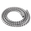 Long silver tube with small gaps. 