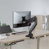 Swing single monitor arm in situation.