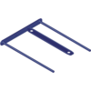 Fixadores de Arame/Plástico D-Clip 100 mm de Cor Azul Pack 100 unid.