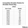 Shredder Waste Bags - Small Office & Home Office Shredders 23-28L Approx (100 Pack)__36052_Compatible_Machines.png